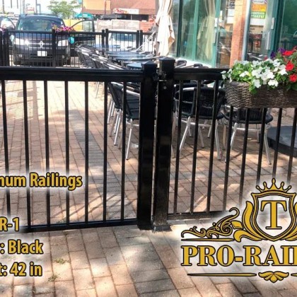 TorontoProRailings-AluminumRailings-R-1-Style-Black-42height-railing-patio