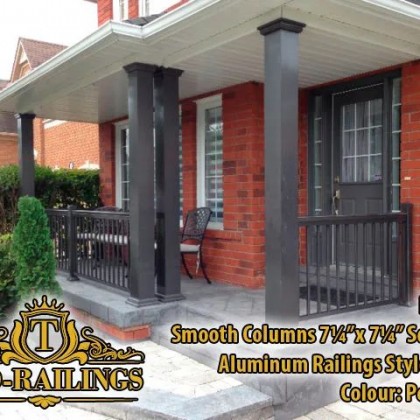 TorontoProRailings-Aluminum-Smooth-Columns-7_25x7_25-Square-Aluminum-Railings-Style-R-1-Colour-Pewter-Porch