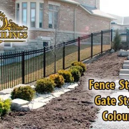 TorontoProRailings-Aluminum-Fence-Style-F-4-Gate-Style-G-1-Colour-Black